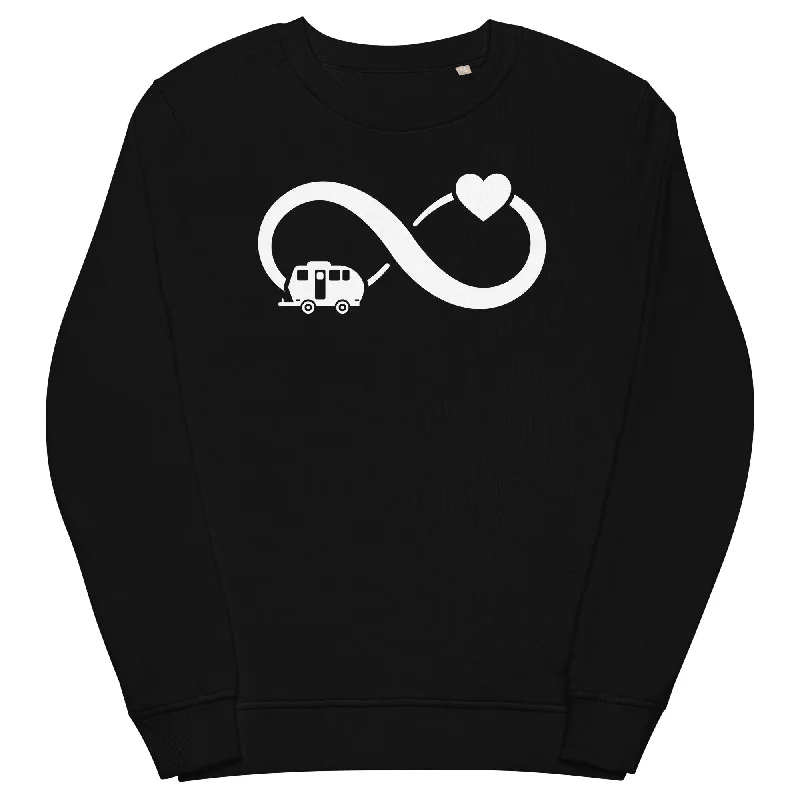 Infinity Heart and Camping 2 - Unisex Premium Organic Sweatshirt Hoodie with Metallic Shiny Futuristic Infinity Heart and Camping 2 - Unisex Premium Organic Sweatshirt Hoodie with Metallic Shiny Futuristic