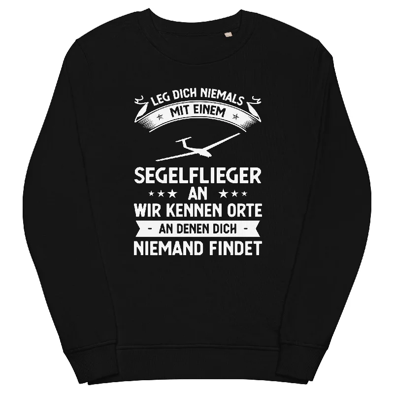 Leg Dich Niemals Mit Einem Segelflieger An Wir Kennen Orte An Denen Dich Niemand Findet - Unisex Premium Organic Sweatshirt Hoodie with Ribbed Hem Stretchable Secure Leg Dich Niemals Mit Einem Segelflieger An Wir Kennen Orte An Denen Dich Niemand Findet - Unisex Premium Organic Sweatshirt Hoodie with Ribbed Hem Stretchable Secure