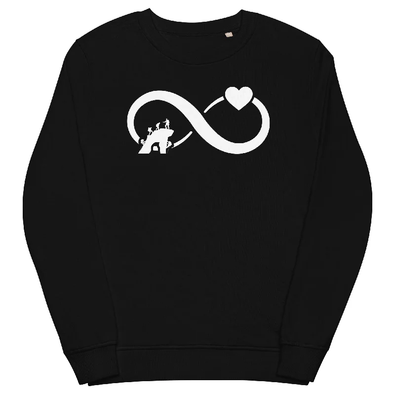 Infinity Heart and Climbing - Unisex Premium Organic Sweatshirt Hoodie with Tie-Dye Psychedelic Retro Infinity Heart and Climbing - Unisex Premium Organic Sweatshirt Hoodie with Tie-Dye Psychedelic Retro