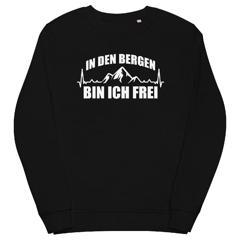 In Den Bergen Bin Ich Frei 1 - Unisex Premium Organic Sweatshirt Hoodie with Slim Fit Tailored Modern In Den Bergen Bin Ich Frei 1 - Unisex Premium Organic Sweatshirt Hoodie with Slim Fit Tailored Modern