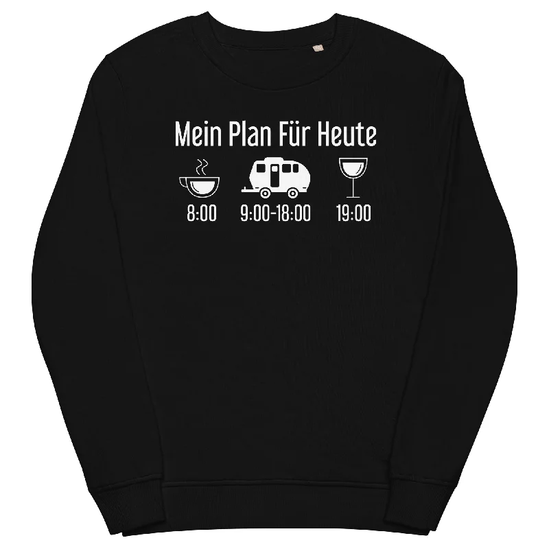 Mein Plan Für Heute 2 - Unisex Premium Organic Sweatshirt Hoodie with Hem Lace Feminine Delicate Mein Plan Für Heute 2 - Unisex Premium Organic Sweatshirt Hoodie with Hem Lace Feminine Delicate