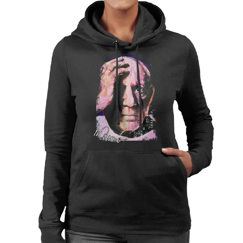 Sidney Maurer Original Portrait Of Pablo Picasso Close Up Women's Hooded Sweatshirt Hoodie Sweatshirt Pullover Sidney Maurer Original Portrait Of Pablo Picasso Close Up Women's Hooded Sweatshirt Hoodie Sweatshirt Pullover