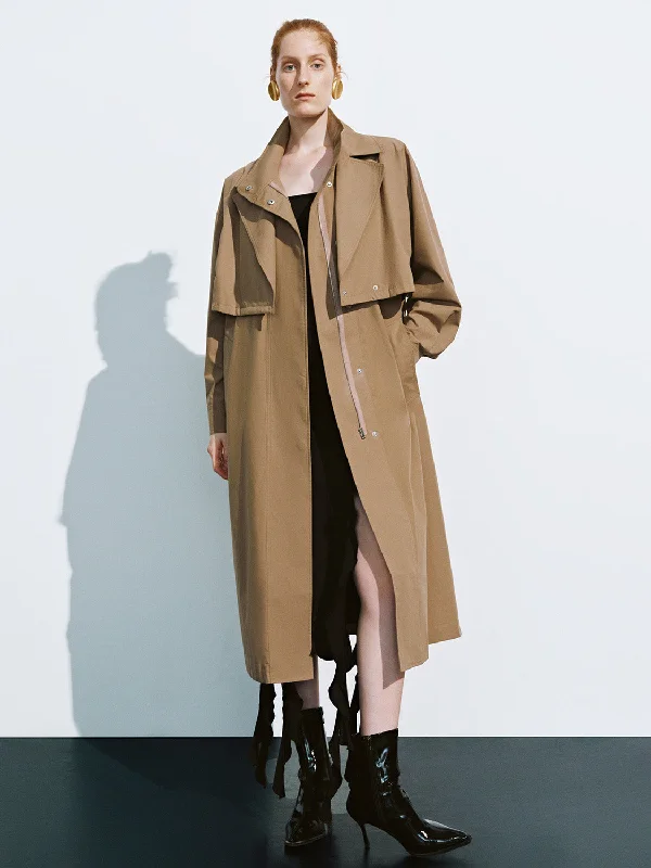 Trench Coats Appliqued Beaded Sequined