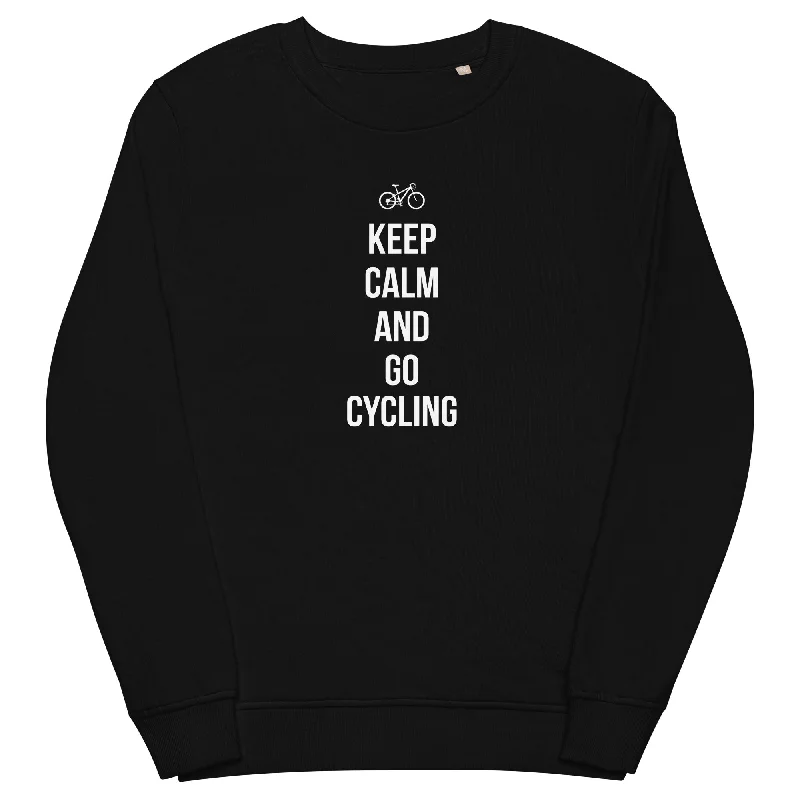 Keep calm and go cycling - Unisex Premium Organic Sweatshirt Hoodie with Drop Shoulder Relaxed Streetwear Keep calm and go cycling - Unisex Premium Organic Sweatshirt Hoodie with Drop Shoulder Relaxed Streetwear