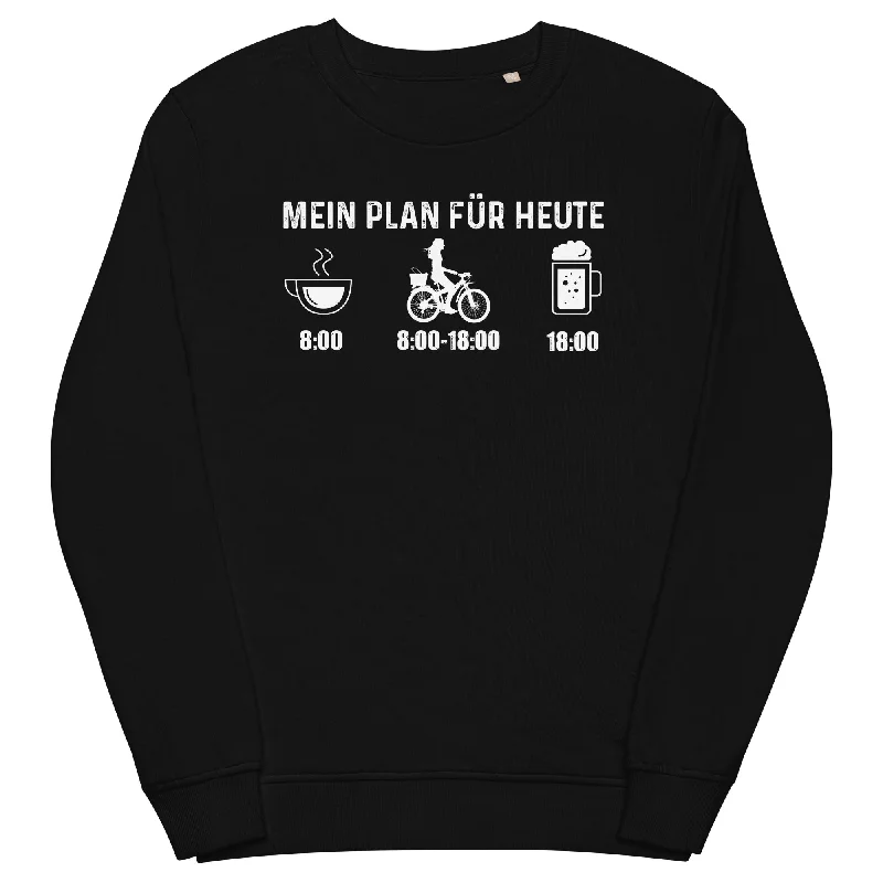 Mein Plan Für Heute 2 - Unisex Premium Organic Sweatshirt Hoodie with Side Slits Relaxed Casual Mein Plan Für Heute 2 - Unisex Premium Organic Sweatshirt Hoodie with Side Slits Relaxed Casual