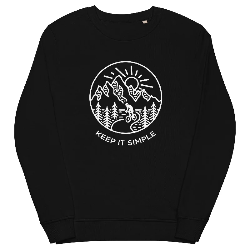 Keep it Simple - Unisex Premium Organic Sweatshirt Hoodie with Cropped Fit Short Trendy Keep it Simple - Unisex Premium Organic Sweatshirt Hoodie with Cropped Fit Short Trendy