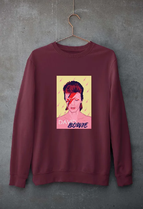 David Bowie Unisex Sweatshirt for Men/Women Hoodie with Monochrome Minimalist Simple David Bowie Unisex Sweatshirt for Men/Women Hoodie with Monochrome Minimalist Simple