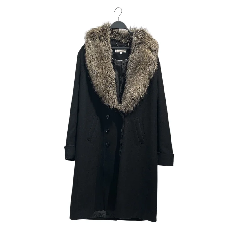 Pelle Studios/Trench Coat/XL/Wool/BLK/ Blazer Duffle Coat Pea Coat