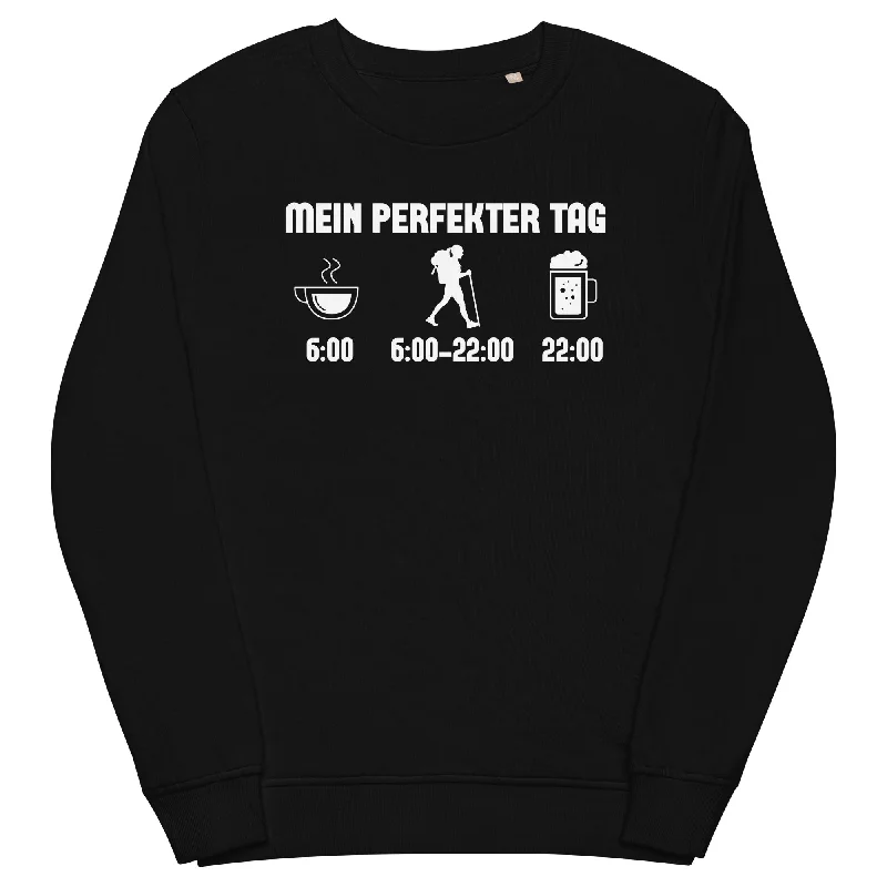 Mein Perfekter Tag 1 - Unisex Premium Organic Sweatshirt Hoodie with Ribbed Cuffs Snug Fit Comfort Mein Perfekter Tag 1 - Unisex Premium Organic Sweatshirt Hoodie with Ribbed Cuffs Snug Fit Comfort