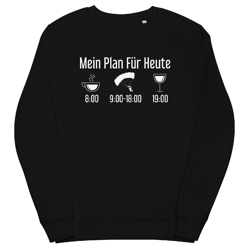 Mein Plan Für Heute 1 - Unisex Premium Organic Sweatshirt Hoodie with Drawcord Adjustable Secure Mein Plan Für Heute 1 - Unisex Premium Organic Sweatshirt Hoodie with Drawcord Adjustable Secure