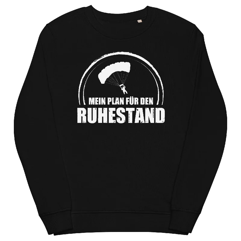 Mein Plan Fur Den Ruhestand 1 - Unisex Premium Organic Sweatshirt Hoodie with High-Low Hem Asymmetrical Trendy Mein Plan Fur Den Ruhestand 1 - Unisex Premium Organic Sweatshirt Hoodie with High-Low Hem Asymmetrical Trendy