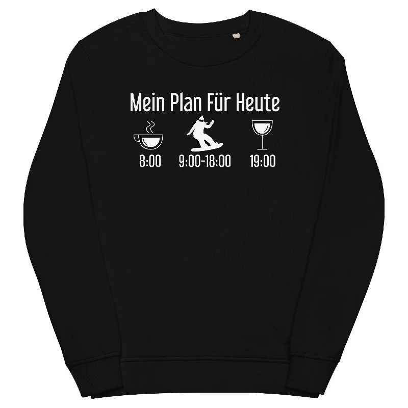 Mein Plan Für Heute 1 - Unisex Premium Organic Sweatshirt Zip Hoodie Drawstring Kangaroo Pocket Mein Plan Für Heute 1 - Unisex Premium Organic Sweatshirt Zip Hoodie Drawstring Kangaroo Pocket