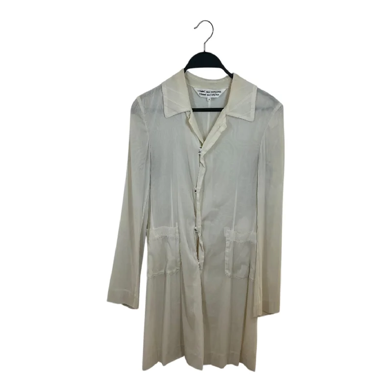 COMME des GARCONS/Coat/S/Silk/CRM/SHEAR 2011 BUTTON TOP Turtleneck Jacket Crew Neck Jacket V-Neck Jacket COMME des GARCONS/Coat/S/Silk/CRM/SHEAR 2011 BUTTON TOP Turtleneck Jacket Crew Neck Jacket V-Neck Jacket