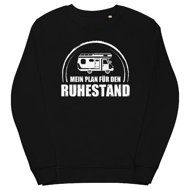 Mein Plan Fur Den Ruhestand - Unisex Premium Organic Sweatshirt Hoodie with Hem Raw Edge Edgy Unfinished Mein Plan Fur Den Ruhestand - Unisex Premium Organic Sweatshirt Hoodie with Hem Raw Edge Edgy Unfinished