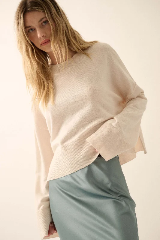 Feels Like Home Solid Knit Drop-Shoulder Sweater Jersey Fabric Tulle Fabric Batik Fabric Feels Like Home Solid Knit Drop-Shoulder Sweater Jersey Fabric Tulle Fabric Batik Fabric