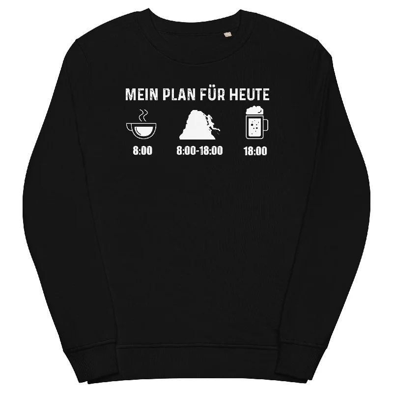Mein Plan Für Heute 1 - Unisex Premium Organic Sweatshirt Hoodie with Logo Branding Identity Mein Plan Für Heute 1 - Unisex Premium Organic Sweatshirt Hoodie with Logo Branding Identity