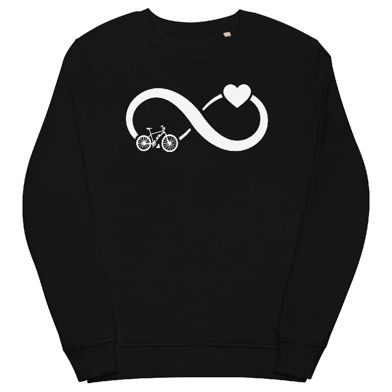 Infinity Heart and E-Bike - Unisex Premium Organic Sweatshirt Hoodie with Illustration Artistic Creative Infinity Heart and E-Bike - Unisex Premium Organic Sweatshirt Hoodie with Illustration Artistic Creative