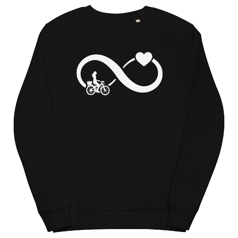 Infinity Heart and Cycling 2 - Unisex Premium Organic Sweatshirt Hoodie with Emblem Brand Identity Infinity Heart and Cycling 2 - Unisex Premium Organic Sweatshirt Hoodie with Emblem Brand Identity