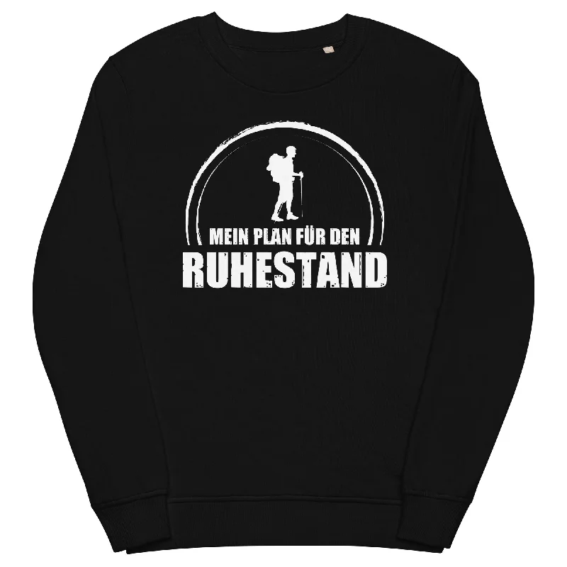 Mein Plan Fur Den Ruhestand - Unisex Premium Organic Sweatshirt Hoodie with Side Slits Relaxed Casual Mein Plan Fur Den Ruhestand - Unisex Premium Organic Sweatshirt Hoodie with Side Slits Relaxed Casual