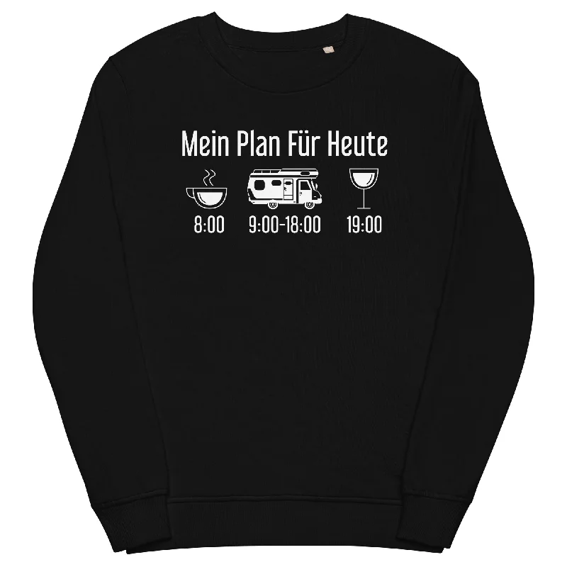 Mein Plan Für Heute - Unisex Premium Organic Sweatshirt Hoodie with Slim Fit Tailored Modern Mein Plan Für Heute - Unisex Premium Organic Sweatshirt Hoodie with Slim Fit Tailored Modern