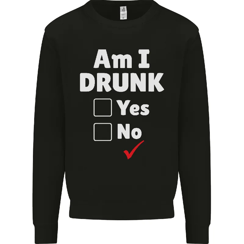 Am I Drunk Funny Beer Alcohol Wine Cider Guiness Mens Sweatshirt Jumper Hoodie with Front Slit Layering Stylish Am I Drunk Funny Beer Alcohol Wine Cider Guiness Mens Sweatshirt Jumper Hoodie with Front Slit Layering Stylish