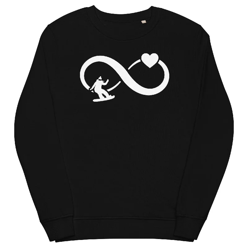 Infinity Heart and Snowboarding 1 - Unisex Premium Organic Sweatshirt Hoodie with Logo Branding Identity Infinity Heart and Snowboarding 1 - Unisex Premium Organic Sweatshirt Hoodie with Logo Branding Identity