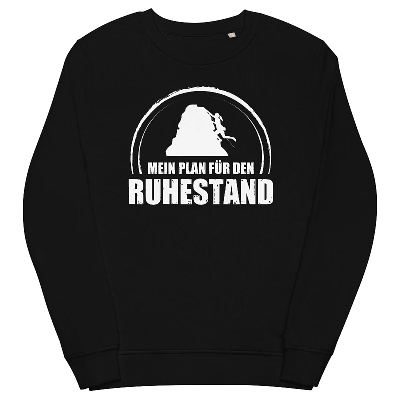 Mein Plan Fur Den Ruhestand 1 - Unisex Premium Organic Sweatshirt Hoodie with Magnetic Closure Innovative Modern Mein Plan Fur Den Ruhestand 1 - Unisex Premium Organic Sweatshirt Hoodie with Magnetic Closure Innovative Modern