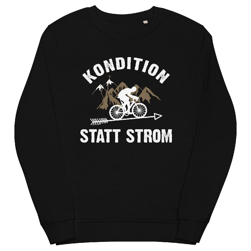Kondition statt Strom - Unisex Premium Organic Sweatshirt Hoodie with Emblem Brand Identity Kondition statt Strom - Unisex Premium Organic Sweatshirt Hoodie with Emblem Brand Identity