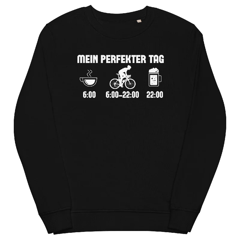 Mein Perfekter Tag 1 - Unisex Premium Organic Sweatshirt Hoodie with Lace Feminine Delicate Mein Perfekter Tag 1 - Unisex Premium Organic Sweatshirt Hoodie with Lace Feminine Delicate