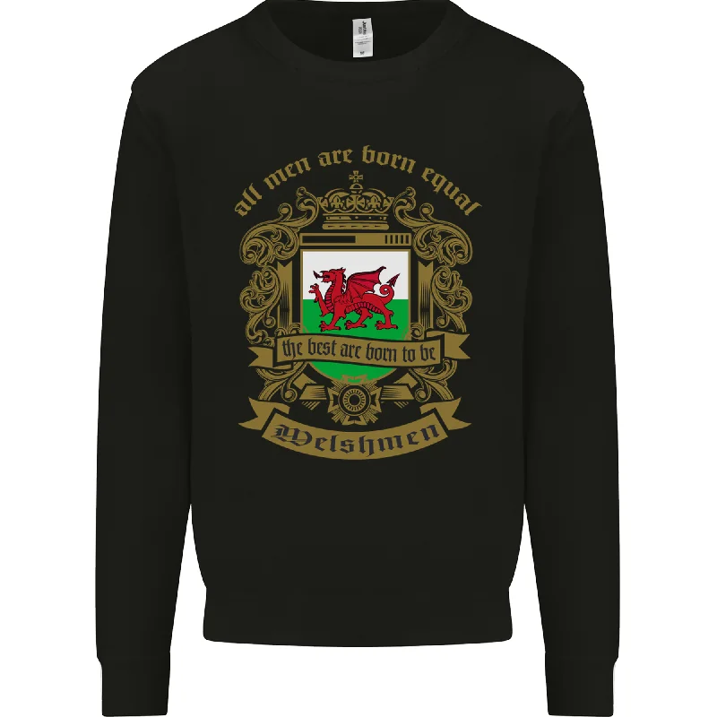 All Men Are Born Equal Welshmen Wales Welsh Mens Sweatshirt Jumper Hoodie with Zipper Versatile Modern All Men Are Born Equal Welshmen Wales Welsh Mens Sweatshirt Jumper Hoodie with Zipper Versatile Modern