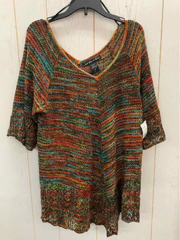 United States Sweater Multi-Color Womens Size M Shirt Chenille Fabric Brocade Fabric Lace Fabric United States Sweater Multi-Color Womens Size M Shirt Chenille Fabric Brocade Fabric Lace Fabric