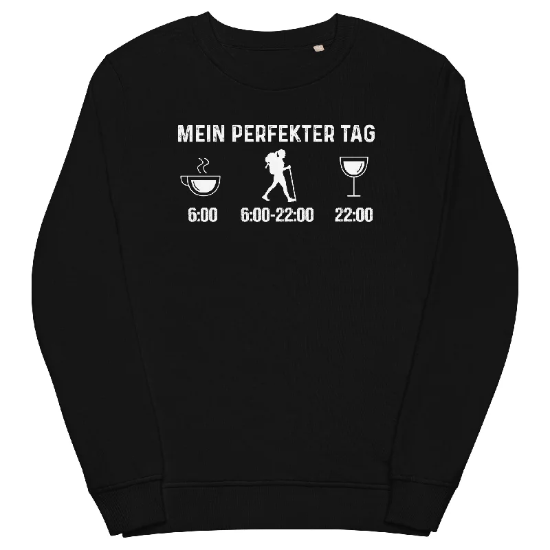 Mein Perfekter Tag 1 - Unisex Premium Organic Sweatshirt Hoodie with Button Classic Timeless Mein Perfekter Tag 1 - Unisex Premium Organic Sweatshirt Hoodie with Button Classic Timeless