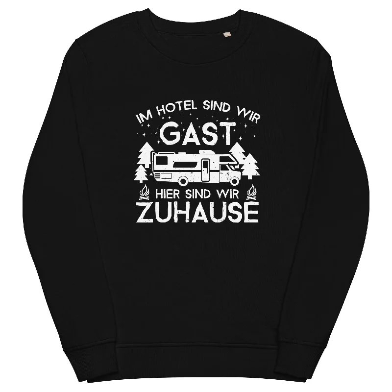 Im Hotel zu Gast - Hier zuhause - Unisex Premium Organic Sweatshirt Hoodie with Raglan Sleeves Sporty Comfortable Im Hotel zu Gast - Hier zuhause - Unisex Premium Organic Sweatshirt Hoodie with Raglan Sleeves Sporty Comfortable