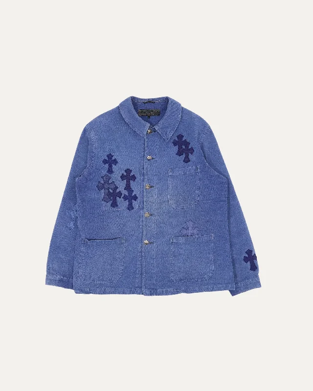 French Work Coat Pockets Sleeves Lining
