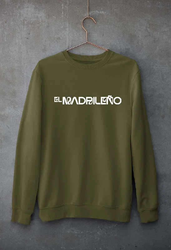 El Madrileño Unisex Sweatshirt for Men/Women Hoodie with Sequins Glamorous Eye-catching El Madrileño Unisex Sweatshirt for Men/Women Hoodie with Sequins Glamorous Eye-catching
