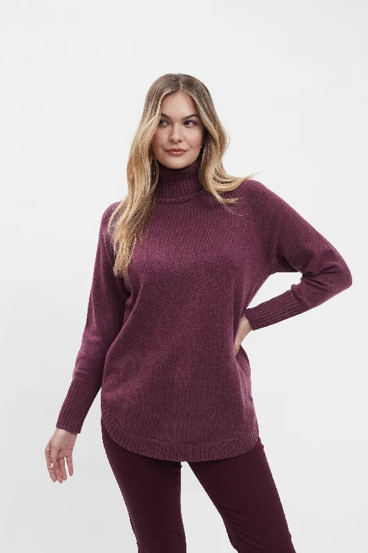 FDJ French Dressing Cowlneck Sweater 1154333-MER Merlot Terry Blend Velvet Blend Canvas Blend FDJ French Dressing Cowlneck Sweater 1154333-MER Merlot Terry Blend Velvet Blend Canvas Blend