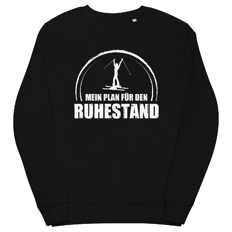 Mein Plan Fur Den Ruhestand 1 - Unisex Premium Organic Sweatshirt Hoodie with Full-Zip Functional Layering Mein Plan Fur Den Ruhestand 1 - Unisex Premium Organic Sweatshirt Hoodie with Full-Zip Functional Layering