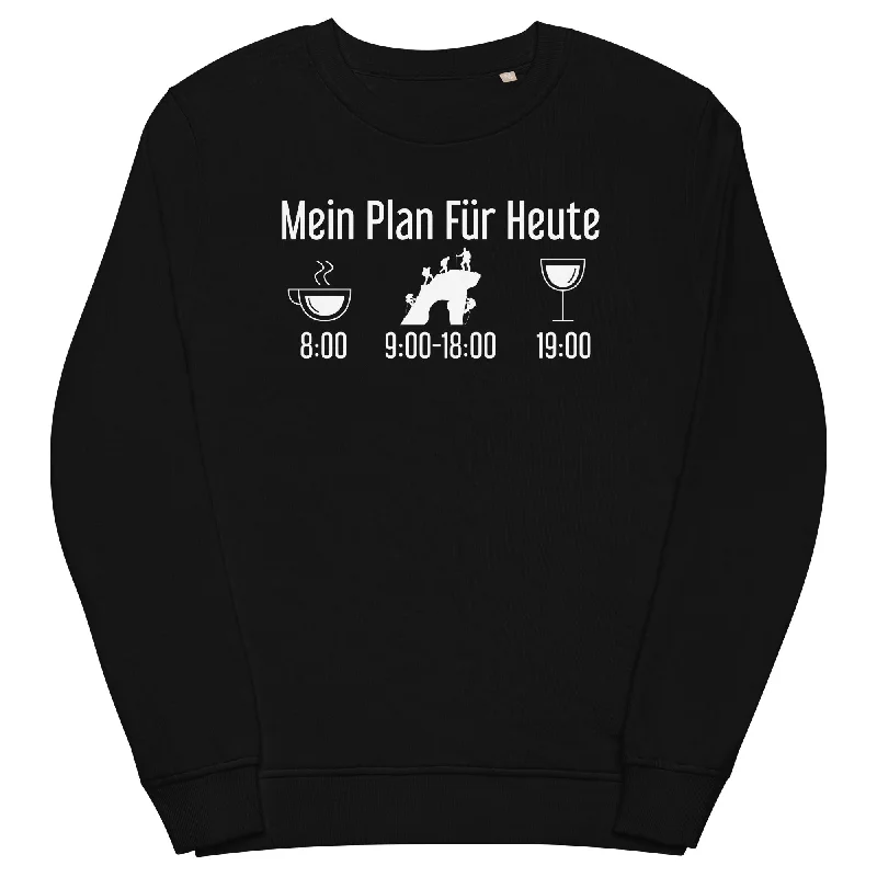 Mein Plan Für Heute 1 - Unisex Premium Organic Sweatshirt Hoodie with Hood Adjustable Protection Mein Plan Für Heute 1 - Unisex Premium Organic Sweatshirt Hoodie with Hood Adjustable Protection