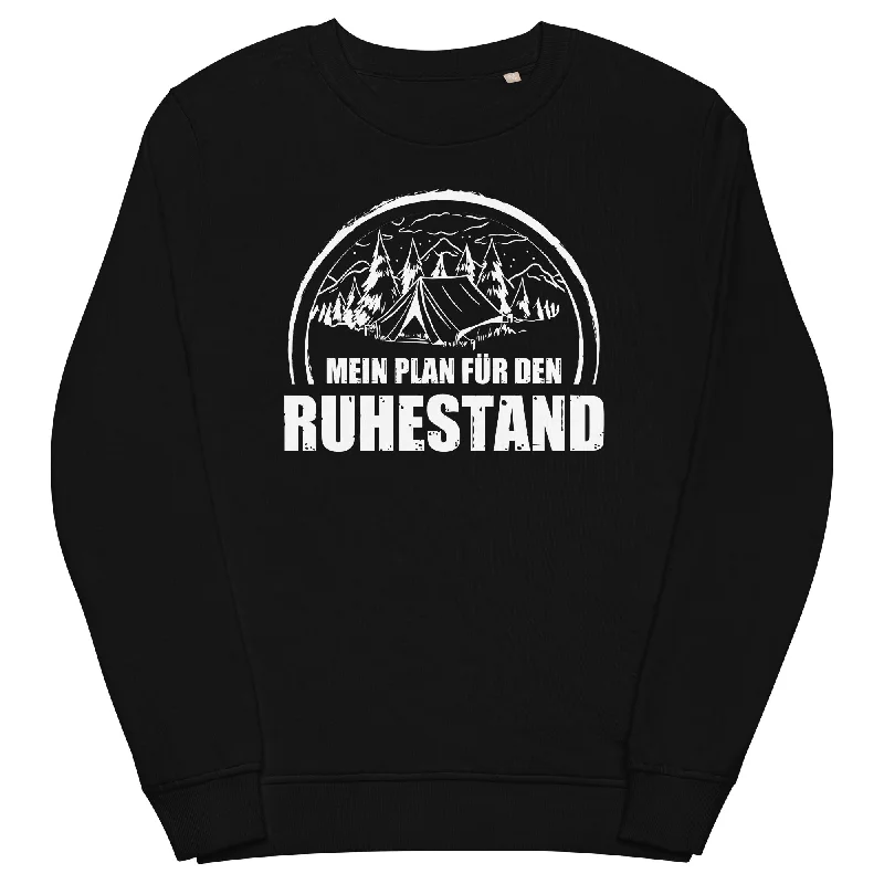 Mein Plan Fur Den Ruhestand 1 - Unisex Premium Organic Sweatshirt Hoodie with Belted Waist Structured Tailored Mein Plan Fur Den Ruhestand 1 - Unisex Premium Organic Sweatshirt Hoodie with Belted Waist Structured Tailored