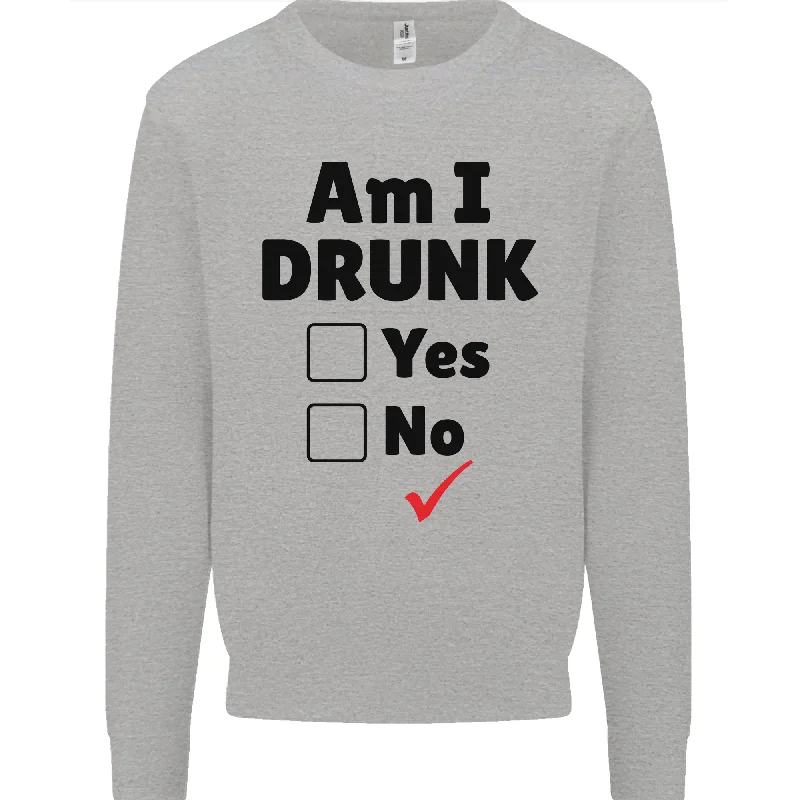 Am I Drunk Funny Beer Alcohol Wine Guiness Mens Sweatshirt Jumper Hoodie with Hem Frayed Vintage Worn Am I Drunk Funny Beer Alcohol Wine Guiness Mens Sweatshirt Jumper Hoodie with Hem Frayed Vintage Worn