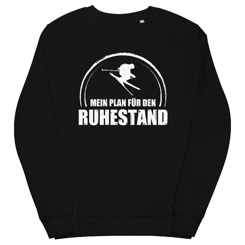 Mein Plan Fur Den Ruhestand - Unisex Premium Organic Sweatshirt Hoodie with Hem Detail Decorative Unique Mein Plan Fur Den Ruhestand - Unisex Premium Organic Sweatshirt Hoodie with Hem Detail Decorative Unique