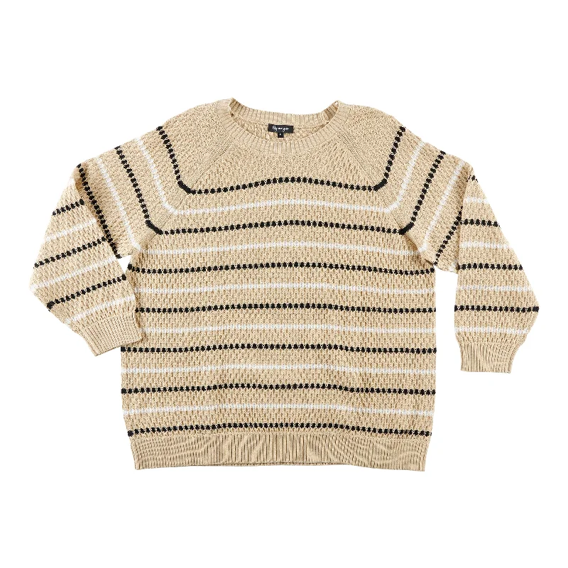 lily morgan Women's Plus Striped Stitch Pullover Sweater Graphic Sweater Embroidered Appliqued lily morgan Women's Plus Striped Stitch Pullover Sweater Graphic Sweater Embroidered Appliqued