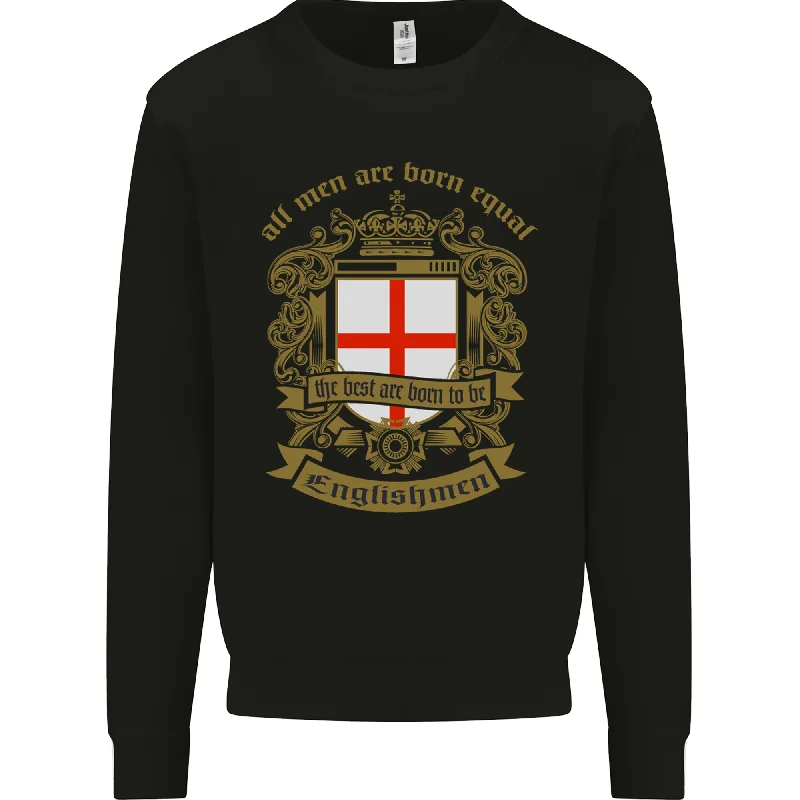 All Men Are Born Equal English England Mens Sweatshirt Jumper Hoodie with Snap Buttons Easy Quick All Men Are Born Equal English England Mens Sweatshirt Jumper Hoodie with Snap Buttons Easy Quick