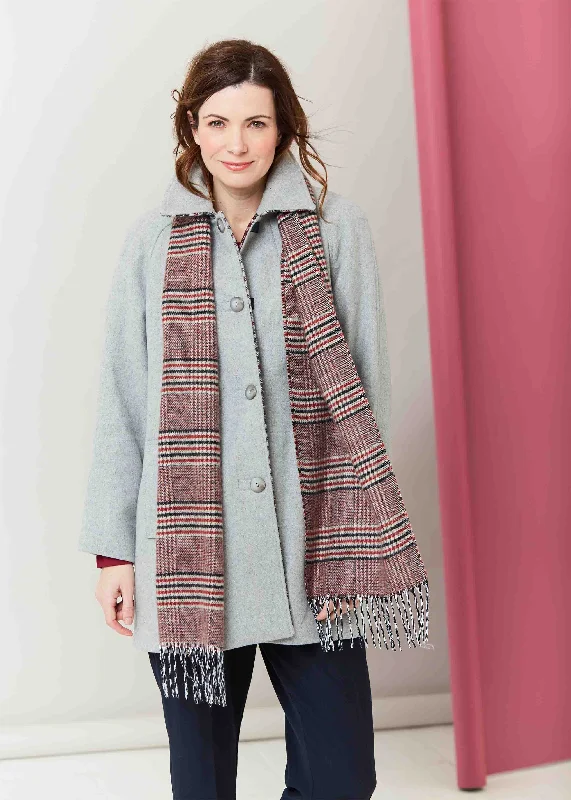 Marilyn Wool Blend VELCRO® Brand Fastening Coat Houndstooth Jacket Shearling Jacket Fleece Jacket Marilyn Wool Blend VELCRO® Brand Fastening Coat Houndstooth Jacket Shearling Jacket Fleece Jacket
