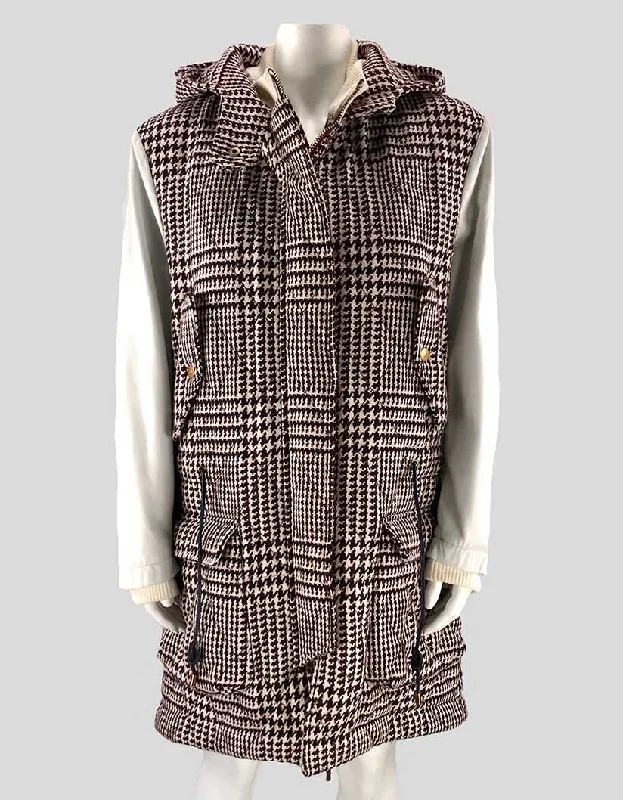 Tommy Hilfiger Collection Padded Winter Three Quarter Length Coat Size 4 US Sleeveless Short Sleeve Long Sleeve Tommy Hilfiger Collection Padded Winter Three Quarter Length Coat Size 4 US Sleeveless Short Sleeve Long Sleeve