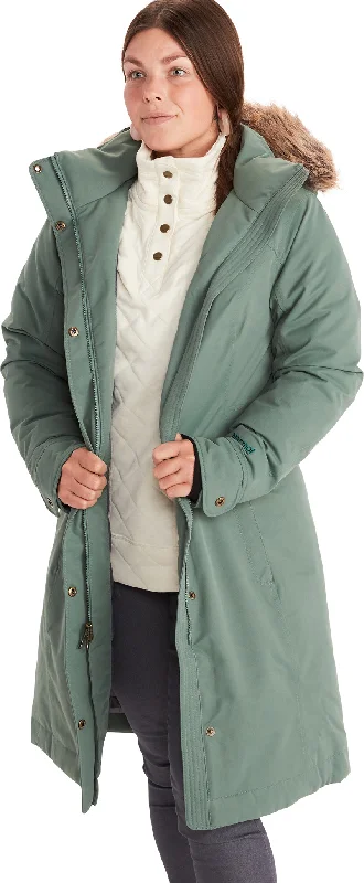 Chelsea Coat - Women's|-|Manteau Long Chelsea - Femme Crew Neck V-Neck Boat Neck