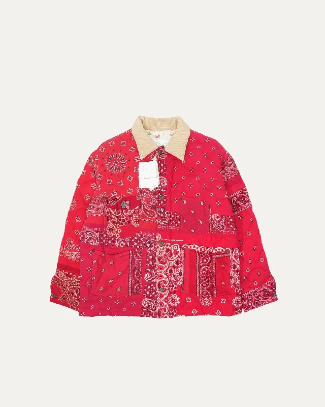 Paisley Burn Coat Solid Print Jacquard