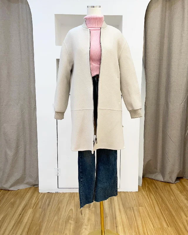 Wool casual coat Down Puffer Quilted