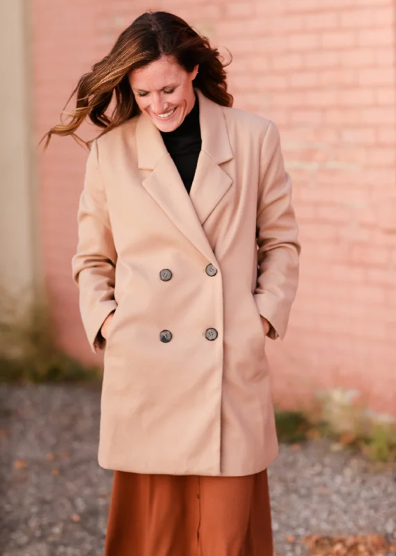 Collared Double Button Lined Coat - FINAL SALE Toggle Coat Shawl Collar Coat Notch Collar Coat Collared Double Button Lined Coat - FINAL SALE Toggle Coat Shawl Collar Coat Notch Collar Coat