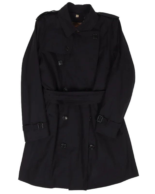 Belted Trench Coat Hooded Caped Scarf